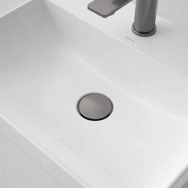 Caroma Urbane II Basin Dome Pop Up Plug & Waste Gunmetal in Caroma Urbane II Basin - The Blue Space