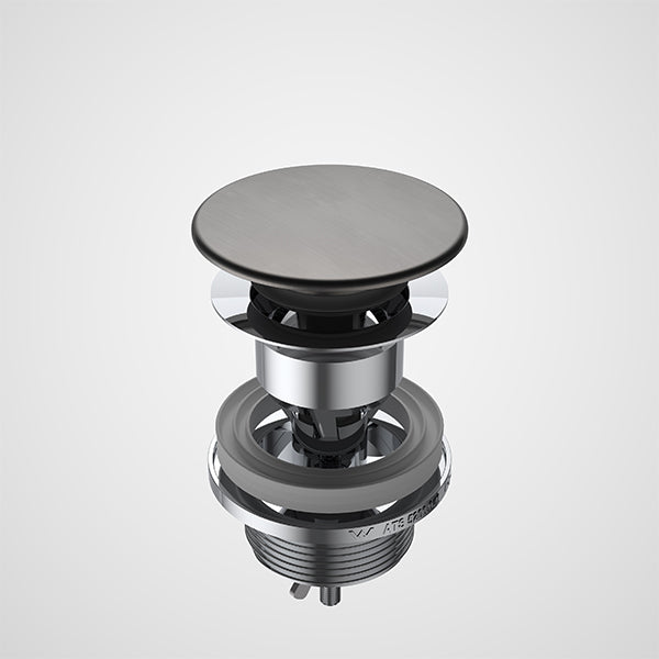 Caroma Urbane II Basin Dome Pop Up Plug & Waste Gunmetal - The Blue Space