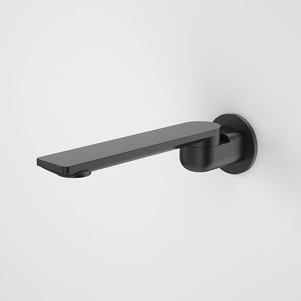 Caroma Urbane II 220mm Round Bath Swivel Outlet Matte Black - The Blue Space