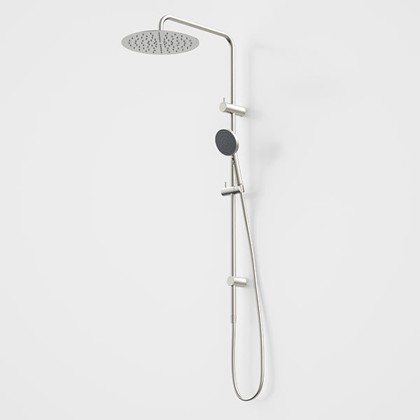 Caroma Urbane II Rail Shower 300mm Overhead Brushed Nickel - The Blue Space