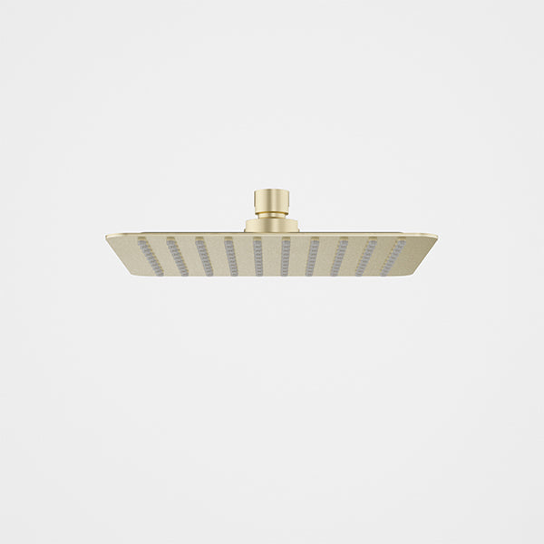 Caroma Urbane II Square Rain Shower Head 200mm Brushed Brass - The Blue Space