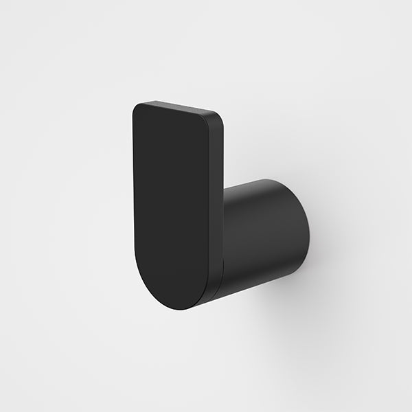 Caroma Urbane II Robe Hook Matte Black - The Blue Space