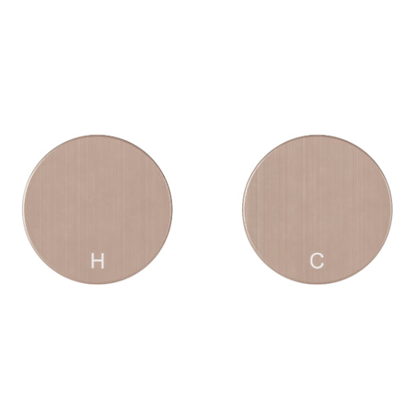 Meir Circular Wall Taps Champagne | The Blue Space