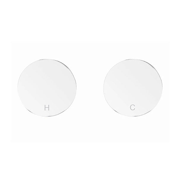 Meir Circular Wall Taps Polished Chrome - The Blue Space