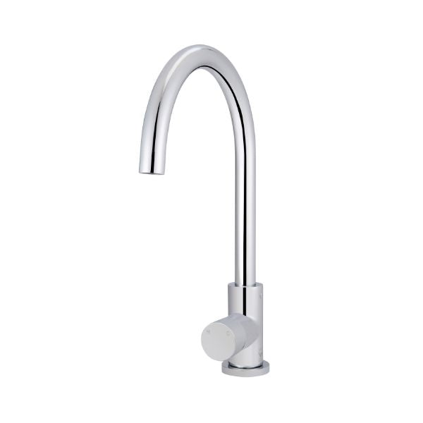 Meir Pinless Round Kitchen Sink Mixer Tap Chrome - The Blue Space