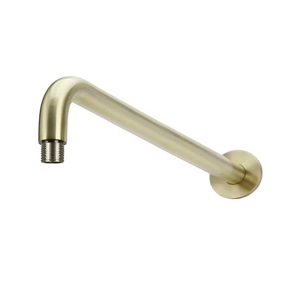 Meir Round Curved Wall Shower Arm 400mm Tiger Bronze - The Blue Space