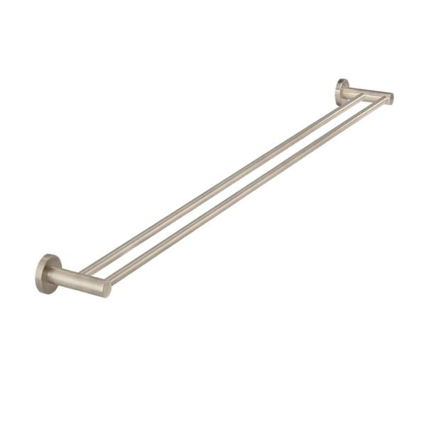 Meir Round Double Towel Rail 900mm Champagne - The Blue Space
