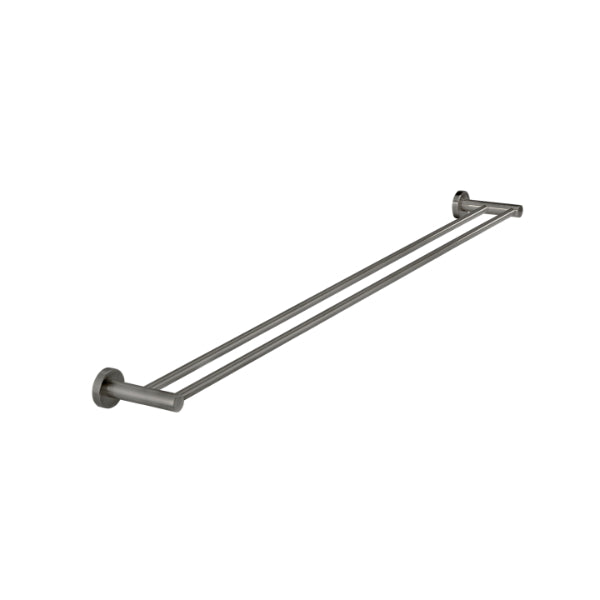 Meir Round Double Towel Rail 900mm Shadow - The Blue Space