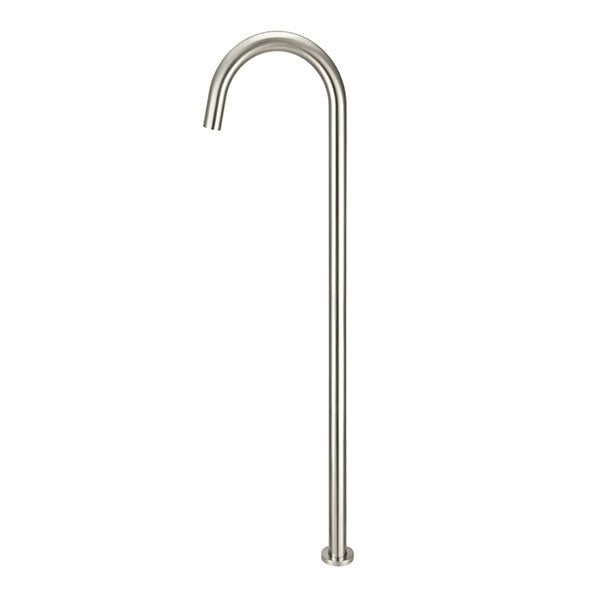 Meir Round Freestanding Bath Filler Brushed Nickel - The Blue Space