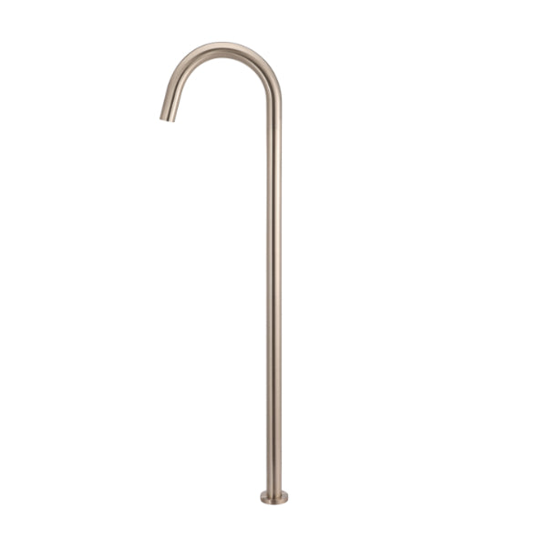 Meir Round Freestanding Bath Spout - Champagne | The Blue Space