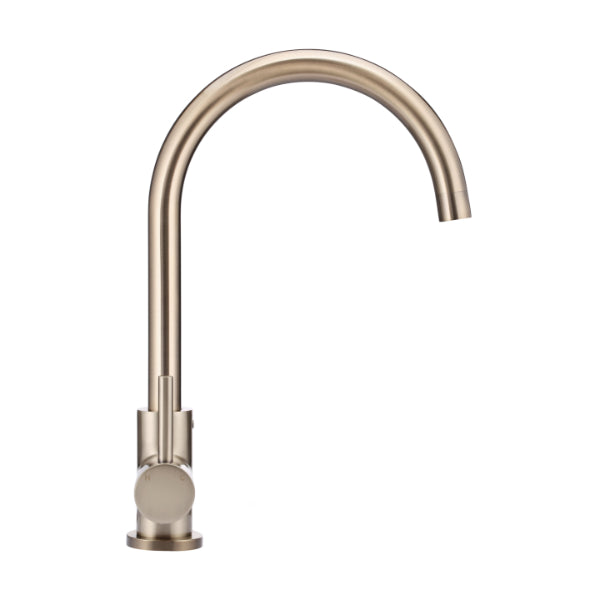 Meir Round Kitchen Mixer - Champagne | The Blue Space