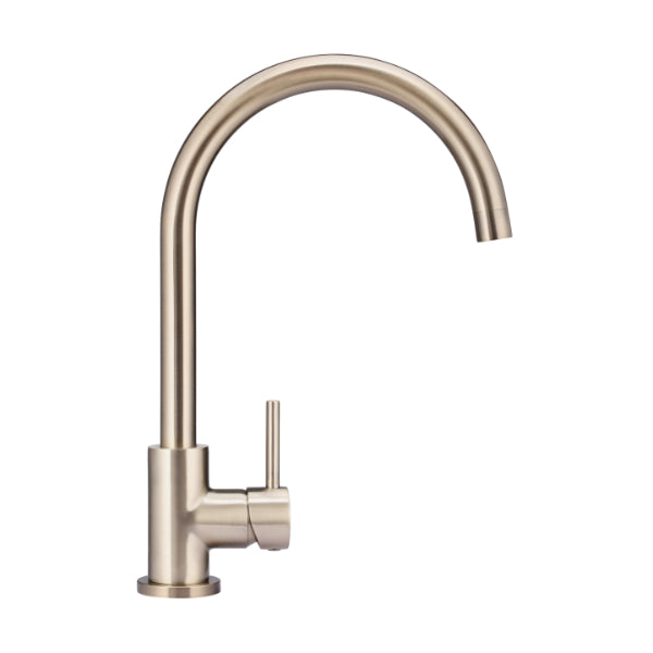 Meir Round Kitchen Mixer - Champagne | The Blue Space