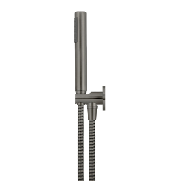 Meir Round Hand Shower on Fixed Bracket Shadow - The Blue Space