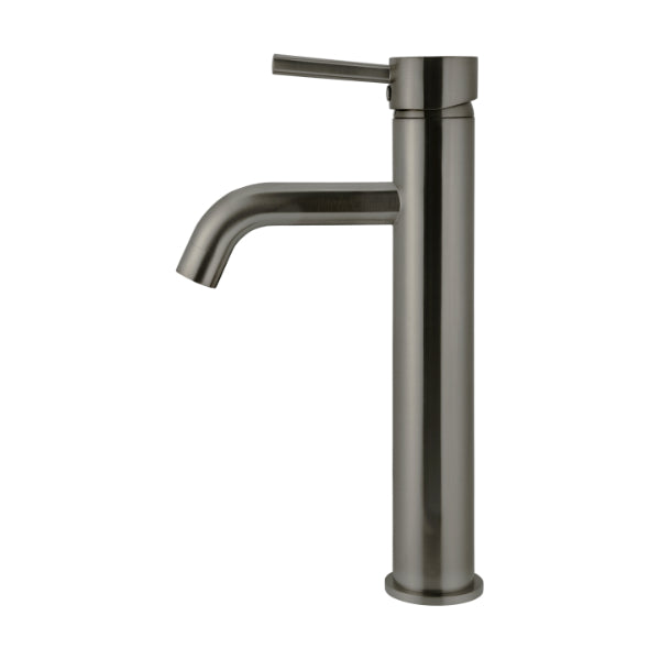 Meir Round Tall Curved Basin Mixer Shadow - The Blue Space