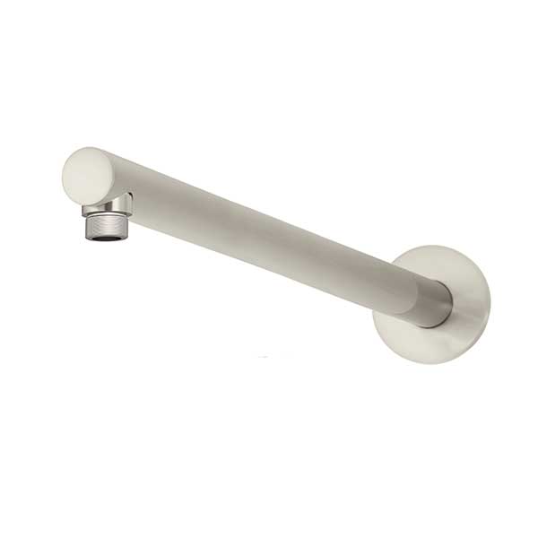 Meir Round Wall Shower Arm 400mm Brushed Nickel - The Blue Space