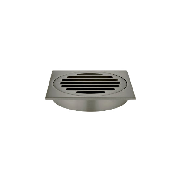 Meir Square Floor Grate Shower Drain 100mm Outlet Shadow - The Blue Space