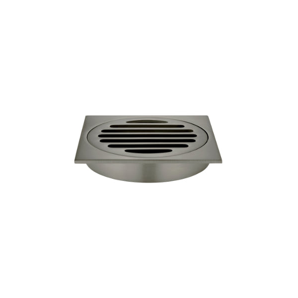 Meir Square Floor Grate Shower Drain 100mm Outlet Shadow - The Blue Space