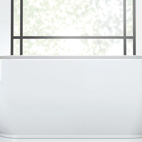 Freestanding Bath with a Floor Mounted Bath Spout