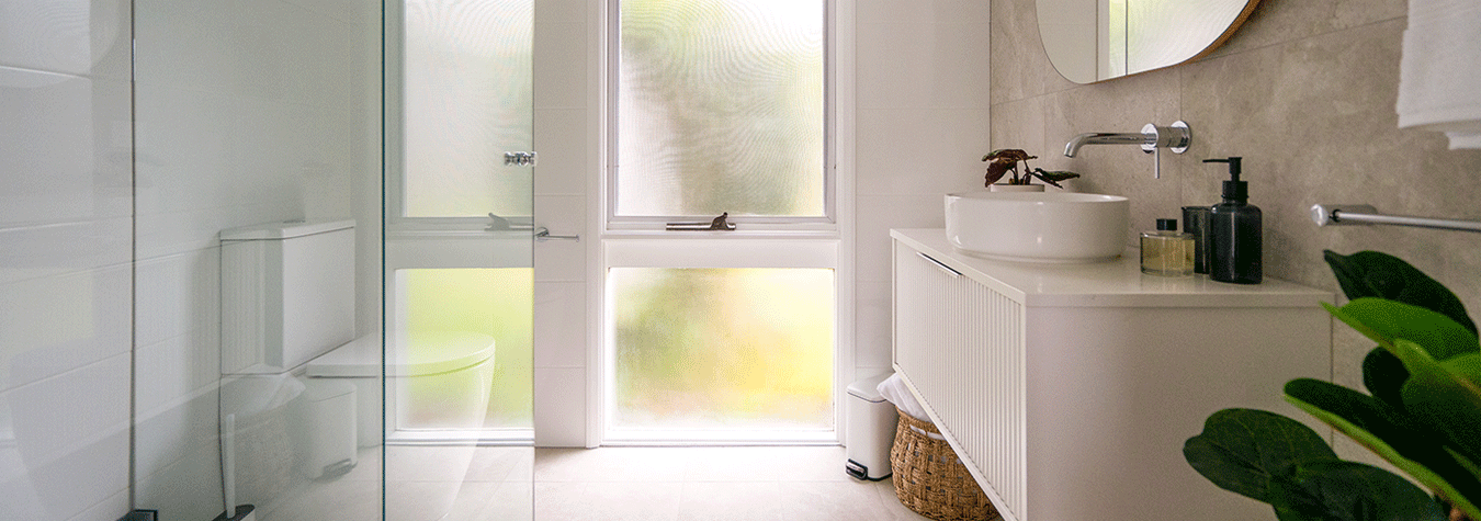 Blue Space Reno's: Modern Minimalist Bathroom — The Blue Space