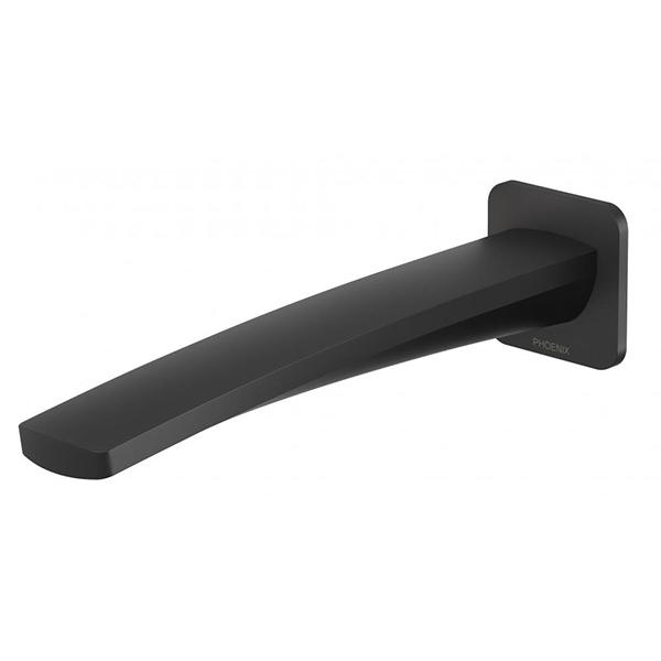 Phoenix Mekko Wall Basin Outlet 200mm Matte Black