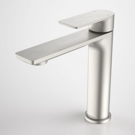 Caroma Urbane II Lead Free Mid Tower Basin Mixer Brushed Nickel