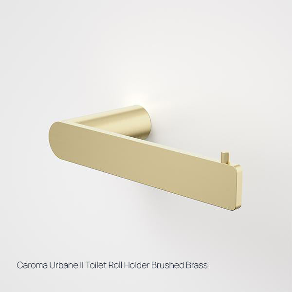 Caroma Urbane II Toilet Roll Holder Brushed Brass