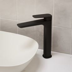 Caroma Contura II Tower Basin Mixer - Matte Black
