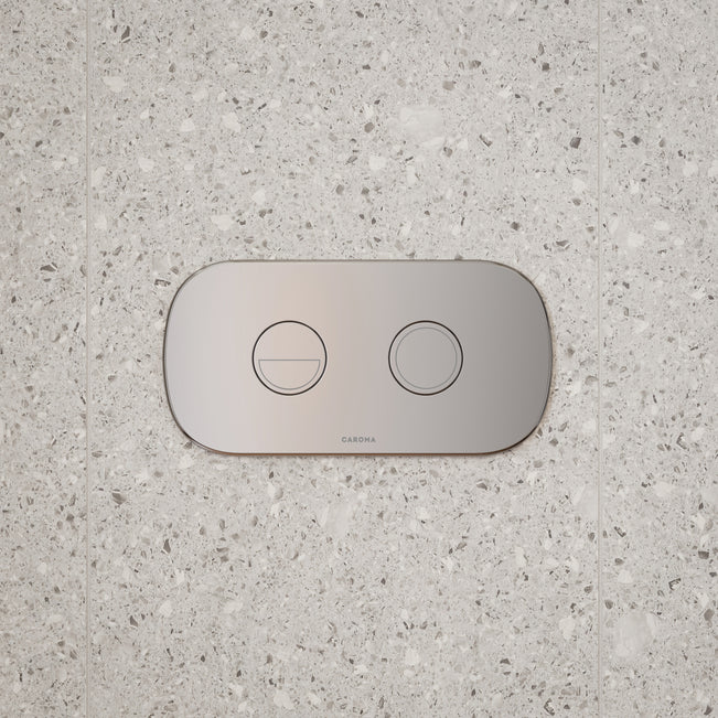 Caroma Contura II Invisi Series II Round DC Dual Flush Button Panel - Chrome