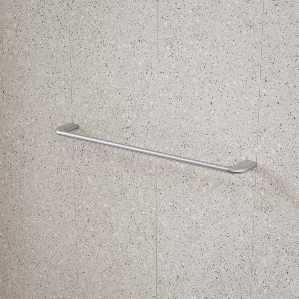 Caroma Contura II 620mm Single Towel Rail - Brushed Nickel