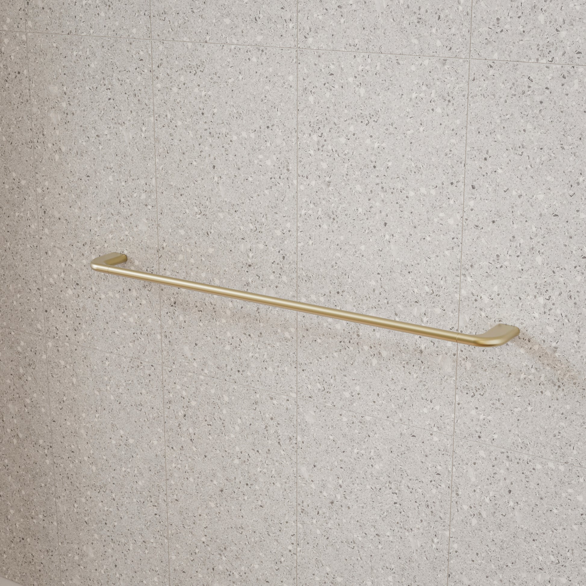 Caroma Contura II 820mm Single Towel Rail - Brushed Brass