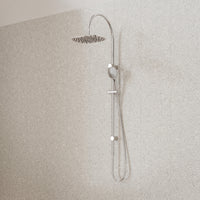 Caroma Contura II Rail Shower with Overhead - Chrome
