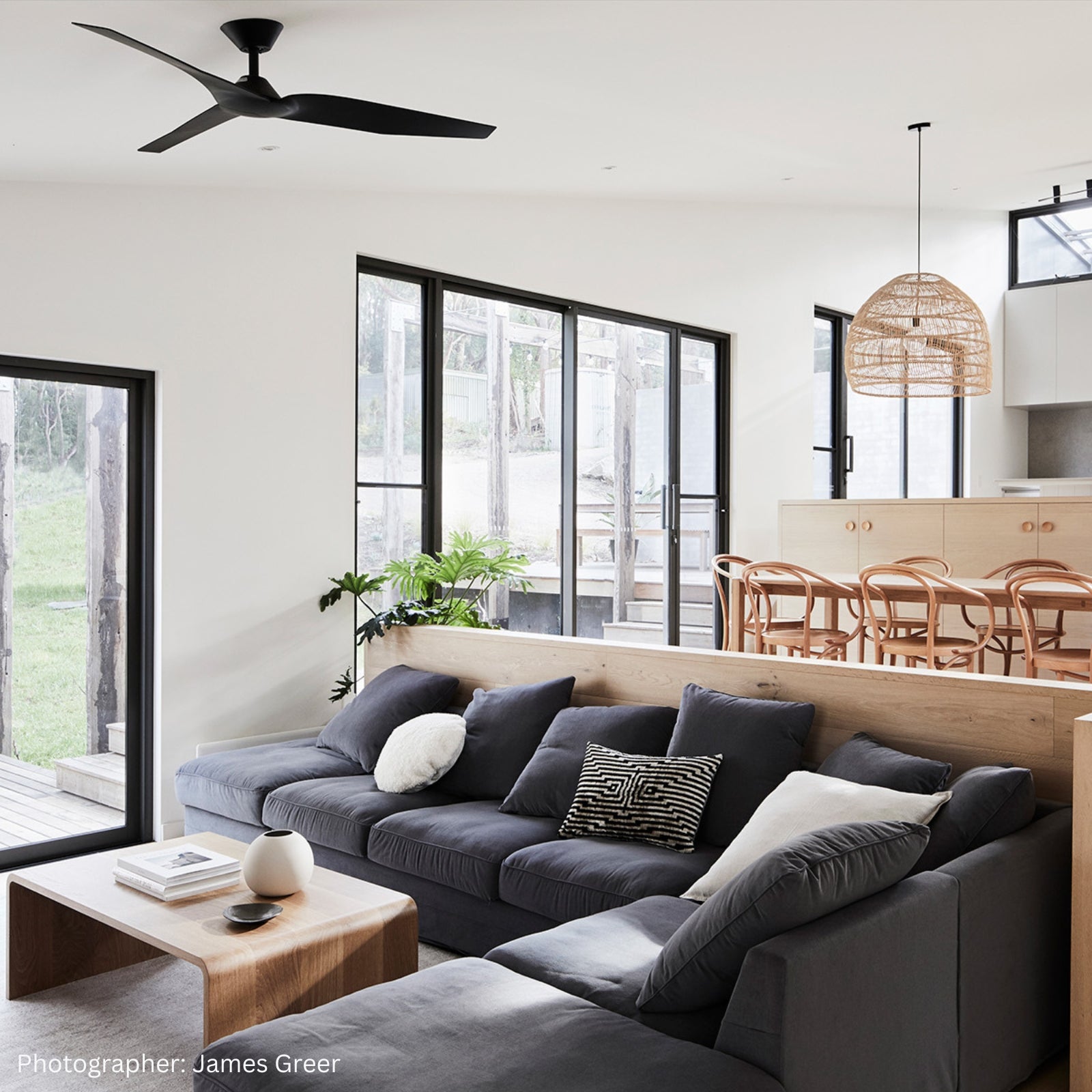 Fanco Infinity-iD 2.1 DC1620mm Ceiling Fan with Remote & Wall Control Black  W-CFFCINID25BL-WC - The Blue Space