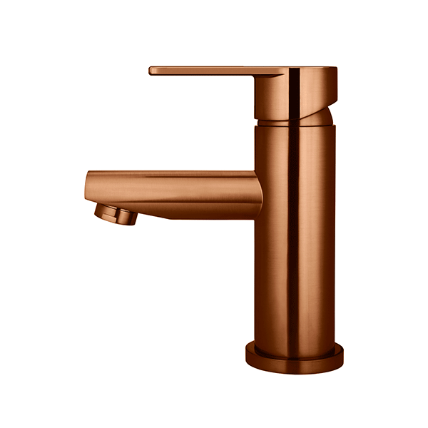 Meir Paddle Round Basin Mixer Lustre Bronze