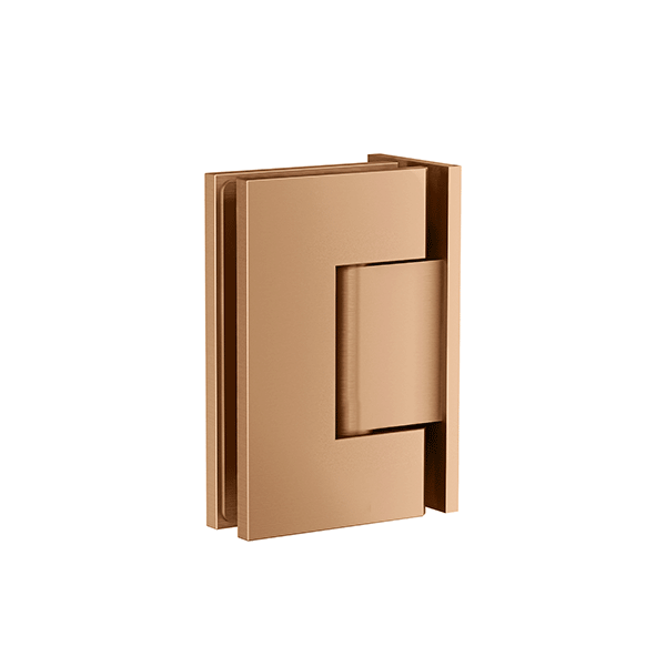 Meir Glass to Wall Shower Door Hinge Lustre Bronze