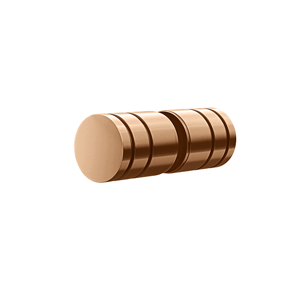 Meir Shower Door Round Handle Lustre Bronze