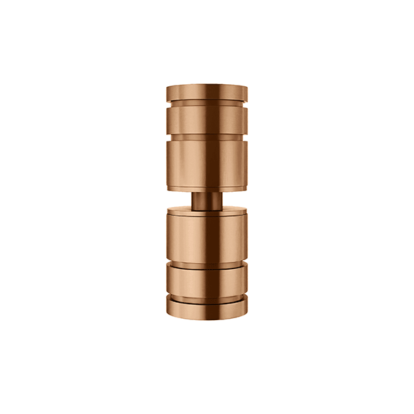 Meir Shower Door Round Handle Lustre Bronze