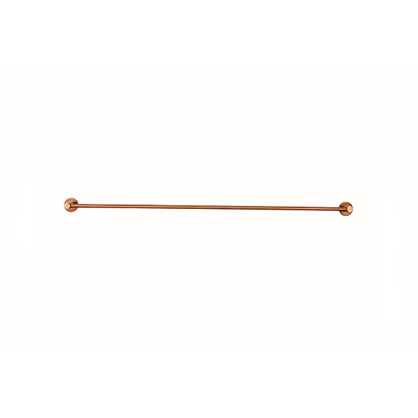 Meir Round Single Towel Rail Lustre Bronze 600mm