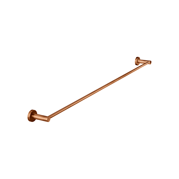 Meir Round Single Towel Rail Lustre Bronze 900mm