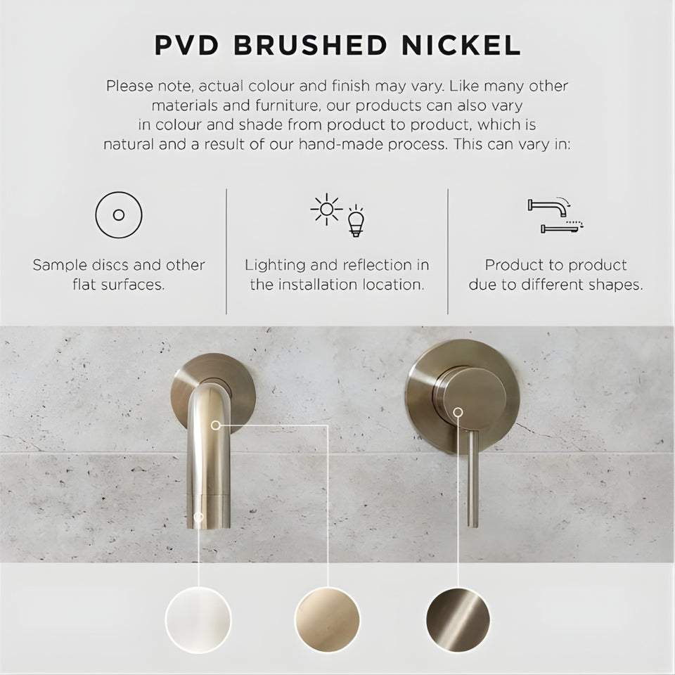 Meir Round Gooseneck Basin Mixer with Cold Start Brushed Nickel