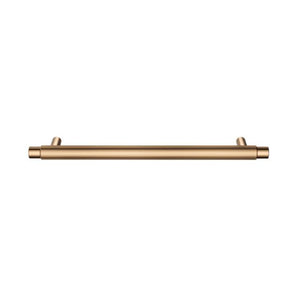 Meir Oppen Round Pull 200mm Cabinet Handle Knurled Lustre Bronze
