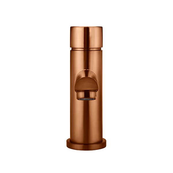 Meir Pinless Round Basin Mixer Lustre Bronze
