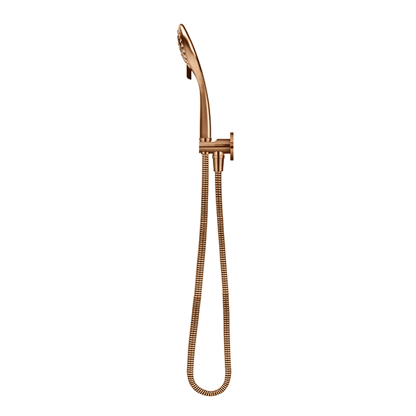 Meir Round 3 Function Hand Shower on Fixed Bracket Lustre Bronze