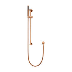 Meir Round Shower on Rail Lustre Bronze