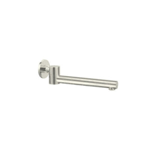 Nero Dolce Wall Mounted Swivel Bath Spout Brushed Nickel