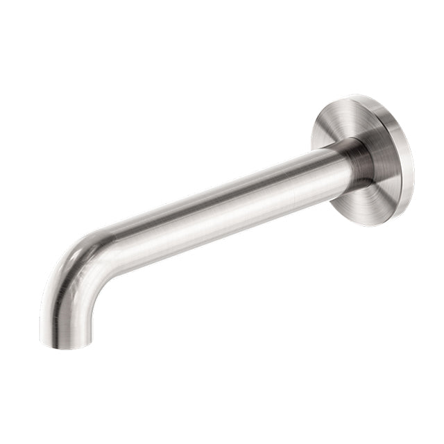 Nero Mecca Basin/Bath Spout Only 185mm Brushed Nickel