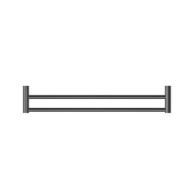 Nero New Mecca Double Towel Rail 600mm Gun Metal