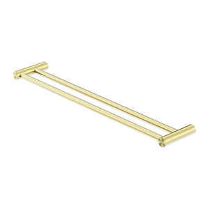 Nero New Mecca Double Towel Rail 800mm Brushed Gold