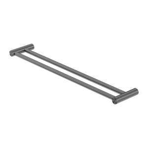 Nero New Mecca Double Towel Rail 800mm Gun Metal