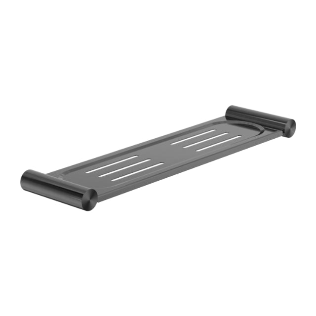 Nero New Mecca Metal Shower Shelf Gun Metal  NR2387aGM | The Blue Space