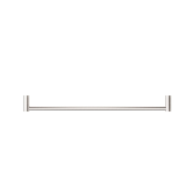 Nero New Mecca Single Towel Rail 800mm Brushed Nickel